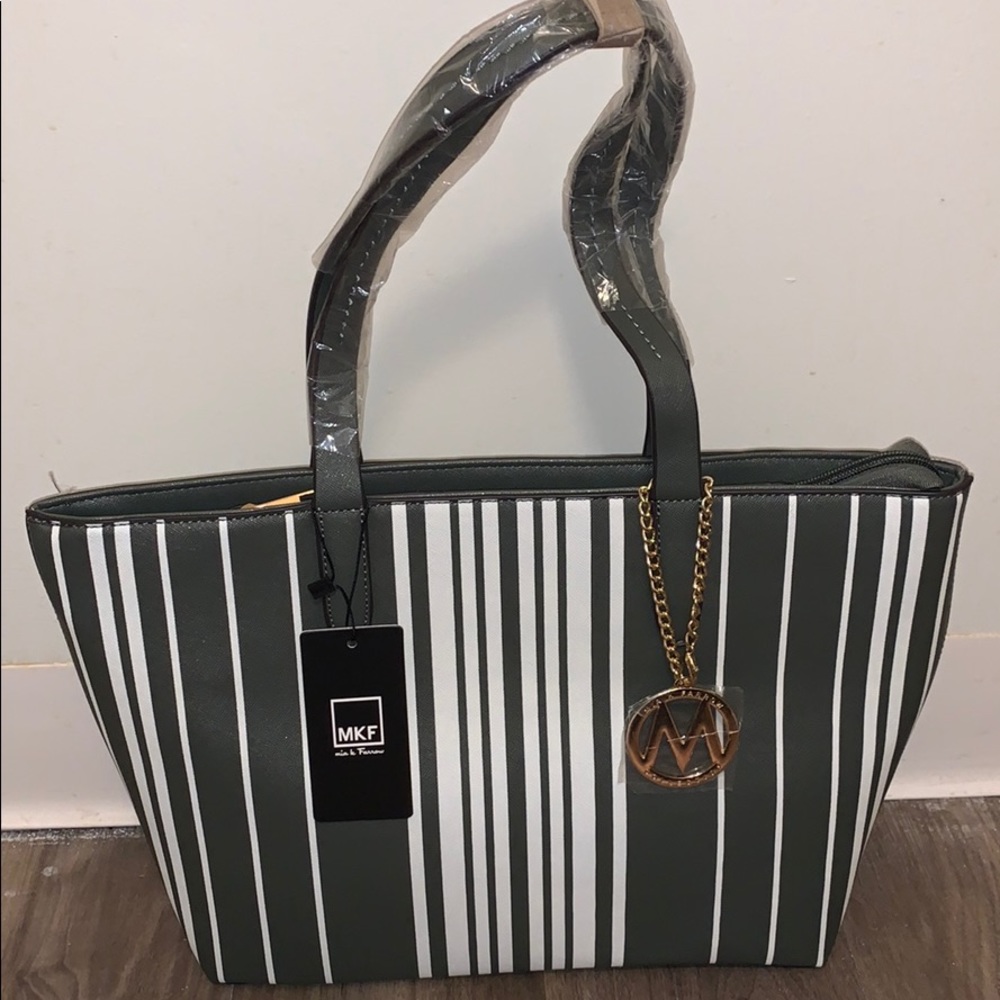 Grey Stripe Marley Tote